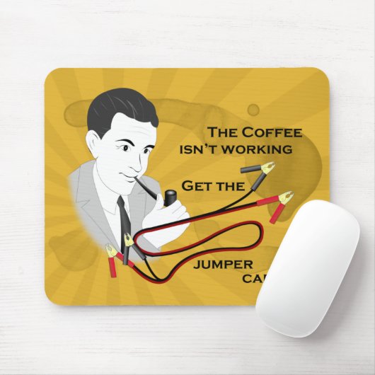 Lustiges Retro Vater-Kaffee-Sprichwort Mousepad (Mit Mouse)