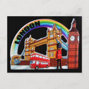Lustiges Retro-Vintage London England Postkarte