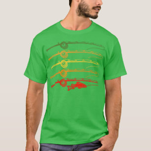 Lustiges Retro-Vintage-T-Shirt für Angler, Angelru T-Shirt