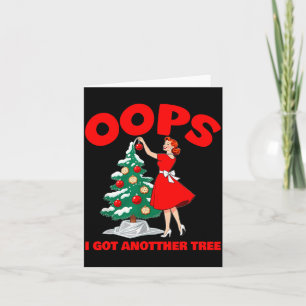 Lustiges Retro-Weihnachten Oops, ich habe einen we Karte