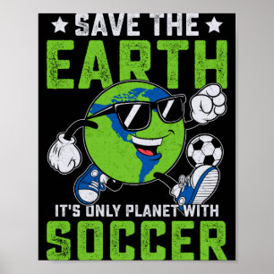 Lustiges Rette Die Erde Ihr Einziger Planet Mit Fu Poster