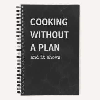 Lustiges Rezeptbuch | Kochen ohne Plan Notizblock