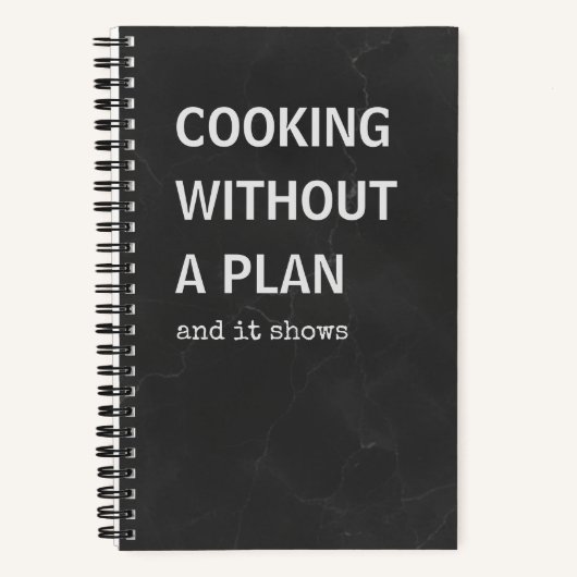 Lustiges Rezeptbuch | Kochen ohne Plan Notizblock (Vorderseite)