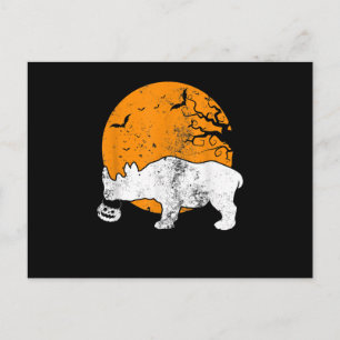 Lustiges Rhino Pumpkin Halloween Kostüm Geschenk Postkarte
