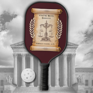 Lustiges Richter-Ruhestandsgeschenk Crimson Pickle Pickleball Schläger