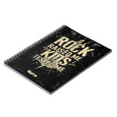 Lustiges Rock-Mutter-Geschenk, Rocker-Mütter, Mutt Notizblock (Linke Seite)