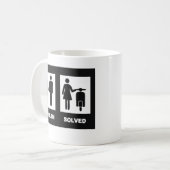Lustiges Rollermädchen - kein Problem Kaffeetasse (Vorderseite Links)
