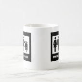 Lustiges Rollermädchen - kein Problem Kaffeetasse (Mittel)