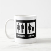 Lustiges Rollermädchen - kein Problem Kaffeetasse (Links)