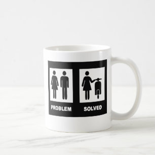 Lustiges Rollermädchen - kein Problem Kaffeetasse