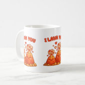 Lustiges romantisches Geschenk Kaffeetasse (Vorderseite Links)