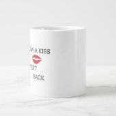 Lustiges romantisches Zitat Jumbo-Tasse (Vorderseite)