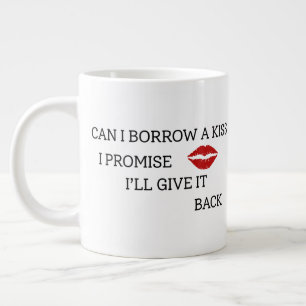 Lustiges romantisches Zitat Jumbo-Tasse