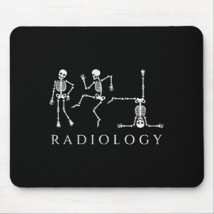 Lustiges Röntgen-Skelett, tanzender Röntgentechnik Mousepad