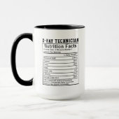 Lustiges Röntgenassistent Ernährungsfakten Chef-Ge Tasse (Links)