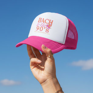 Lustiges Rosa 90er Retro Junggesellinnenabschied Truckerkappe