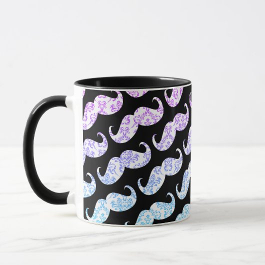 Lustiges rosa blaues tasse (Links)