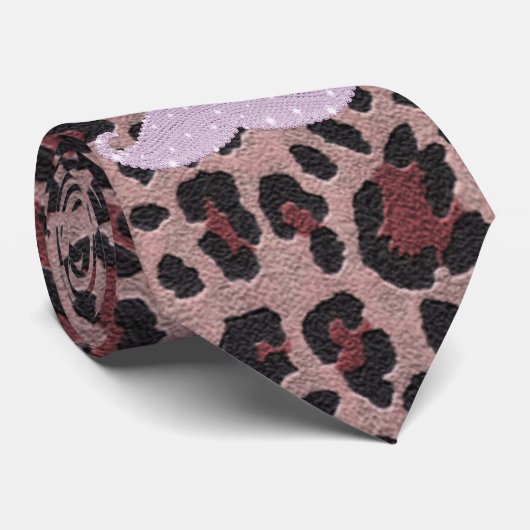 Lustiges rosa Bling Schnurrbart-und Krawatte (Gerollt)