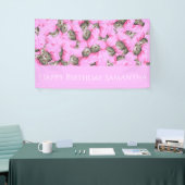 Lustiges Rosa-Katzen-Muster  Banner (Messeveranstaltung)