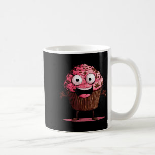 Lustiges rosa Muffin-Gesicht für Cupcakes und Muff Kaffeetasse