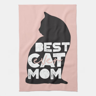 Lustiges Rosa Muttertagsgeschenk Beste Katzenmutte Geschirrtuch