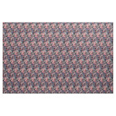 Lustiges rosa Schwein, das Gitarren-abstraktes Stoff (Yard (91,4 cm))
