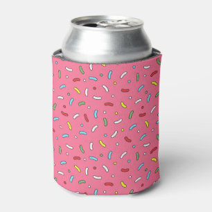 Lustiges Rosa Zucker-Sprinkles-Muster Dosenkühler