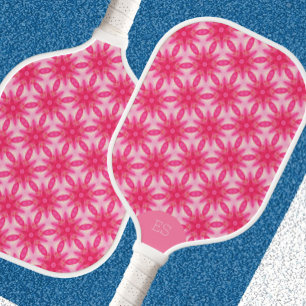 Lustiges rosafarbenes monogrammiertes Pickleball-P Pickleball Schläger