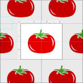 Lustiges rotes Gewebe des Tomatemusters DIY Textil Stoff (Kachel)