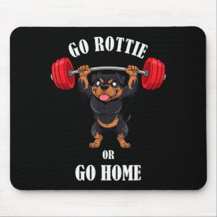 Lustiges Rottweiler-Workout-Shirt Rottie Fitness G Mousepad