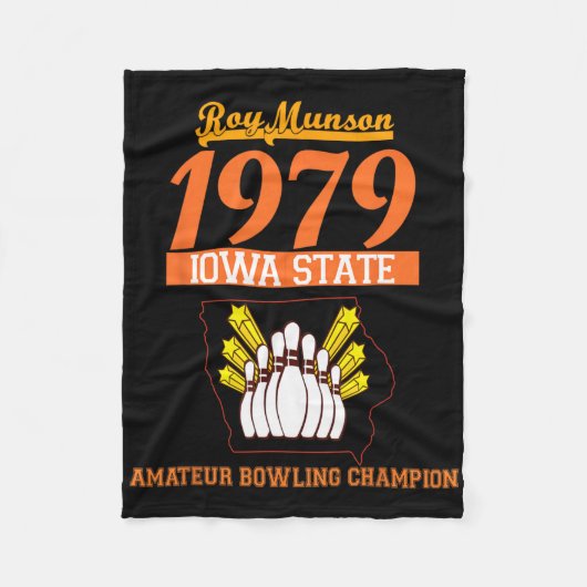 Lustiges Roy Munson King Pin Bowling T-Shirt 2 Fleecedecke (Vorderseite)