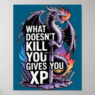 Lustiges Rpg Was Dich Nicht Tötet Gibt Dir Xp Zita Poster
