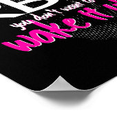 Lustiges Ruhend Gesicht Shirt-Geschenk, Wecke es n Poster (Ecke)