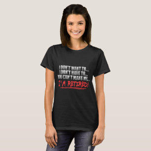Lustiges Ruhestands-Shirt - ich bin pensioniertes T-Shirt
