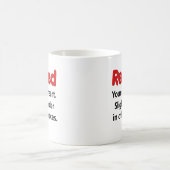Lustiges Ruhestands-Sprichwort Kaffeetasse (Mittel)
