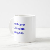 Lustiges Ruhestands-Sprichwort Kaffeetasse (Vorderseite Links)