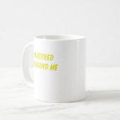 Lustiges Ruhestands-Sprichwort Kaffeetasse (Vorderseite Links)