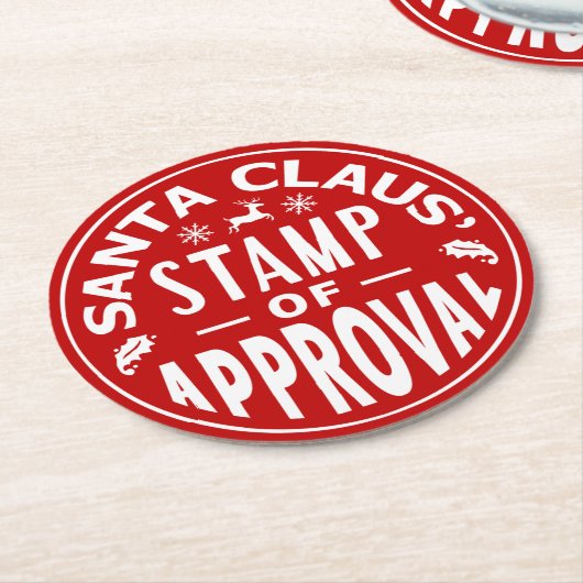 Lustiges Runder Pappuntersetzer (Angewinkelt)