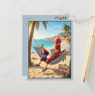Lustiges Saint-Tropez Frankreich Postkarte