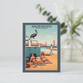 Lustiges San Francisco Postkarte (Stehend Vorderseite)