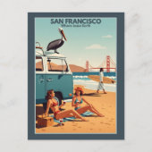 Lustiges San Francisco Postkarte (Vorderseite)