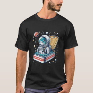 Lustiges Sardinen-Astronauten-Shirt Retro T-Shirt