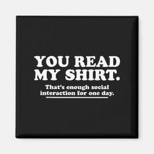 Lustiges sarkastisches Introvertierten-Humor-Zitat Magnet