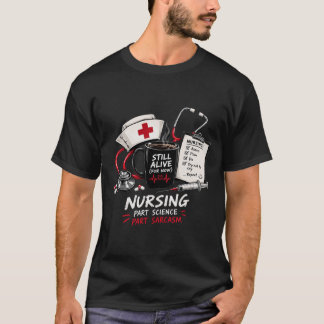Lustiges sarkastisches Krankenschwester-Schicht-Le T-Shirt