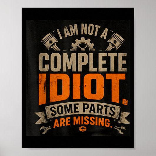 Lustiges sarkastisches Zitat Design 1 Poster (Vorne)