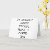 Lustiges sarkastisches Zitat Karte (Gelbe Blume)