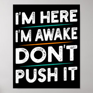 Lustiges sarkastisches Zitat Sagen Motivation Ich Poster