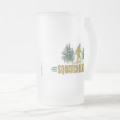 Lustiges Sasquatch, Bigfoot Mattglas Bierglas (VorderseiteRechts)
