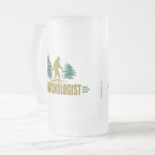 Lustiges Sasquatch, Bigfoot Mattglas Bierglas (Vorderseite Links)