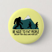 Lustiges Sasquatch Button (Vorderseite)